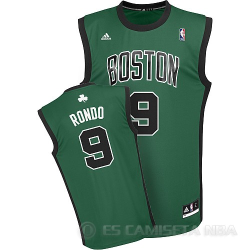 Camiseta Rondo #9 Boston Celtics Verde - Haga un click en la imagen para cerrar